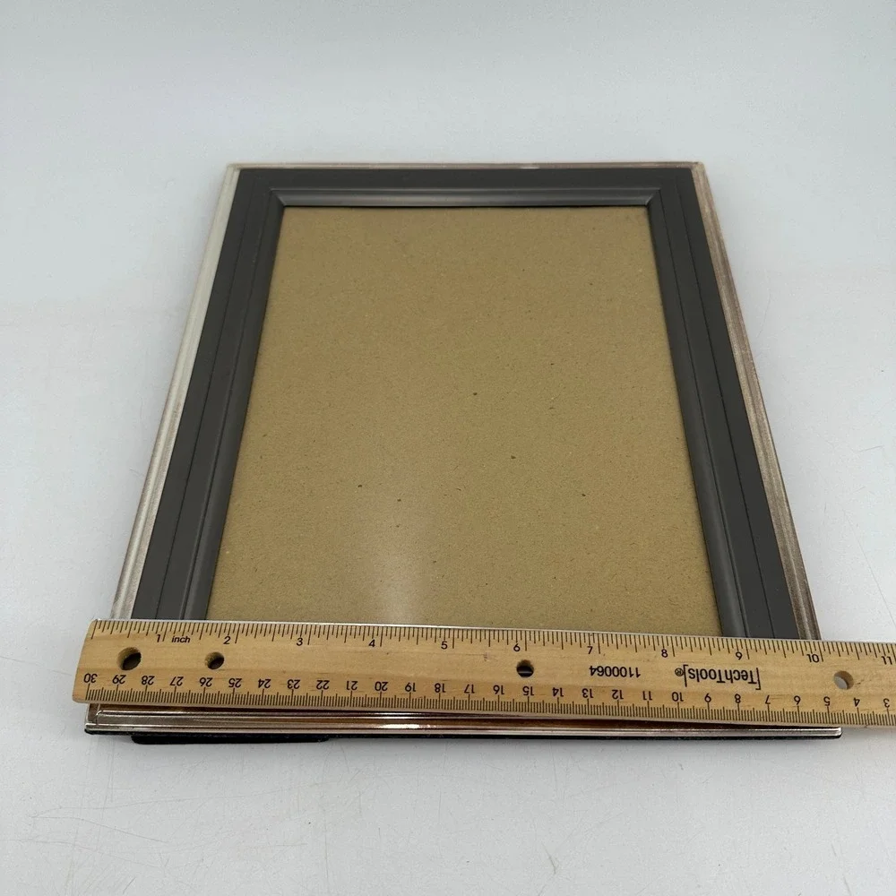 Lawrence Frames 492080 Grey and Silver 8x10 Picture Frame Velvet Back